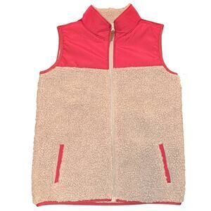 New Boys Red & Gray Carters Zippered Vest